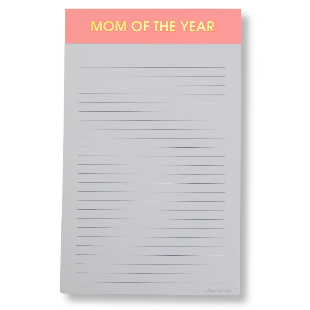 Mom Of The Year Notepad
