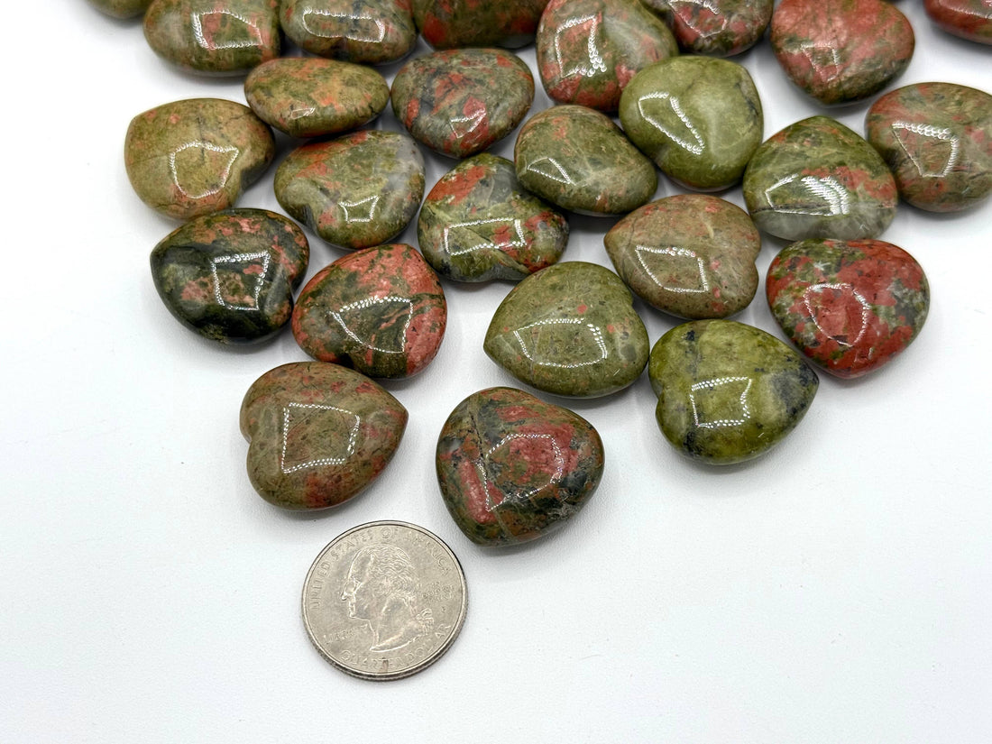 Unakite Mini Heart