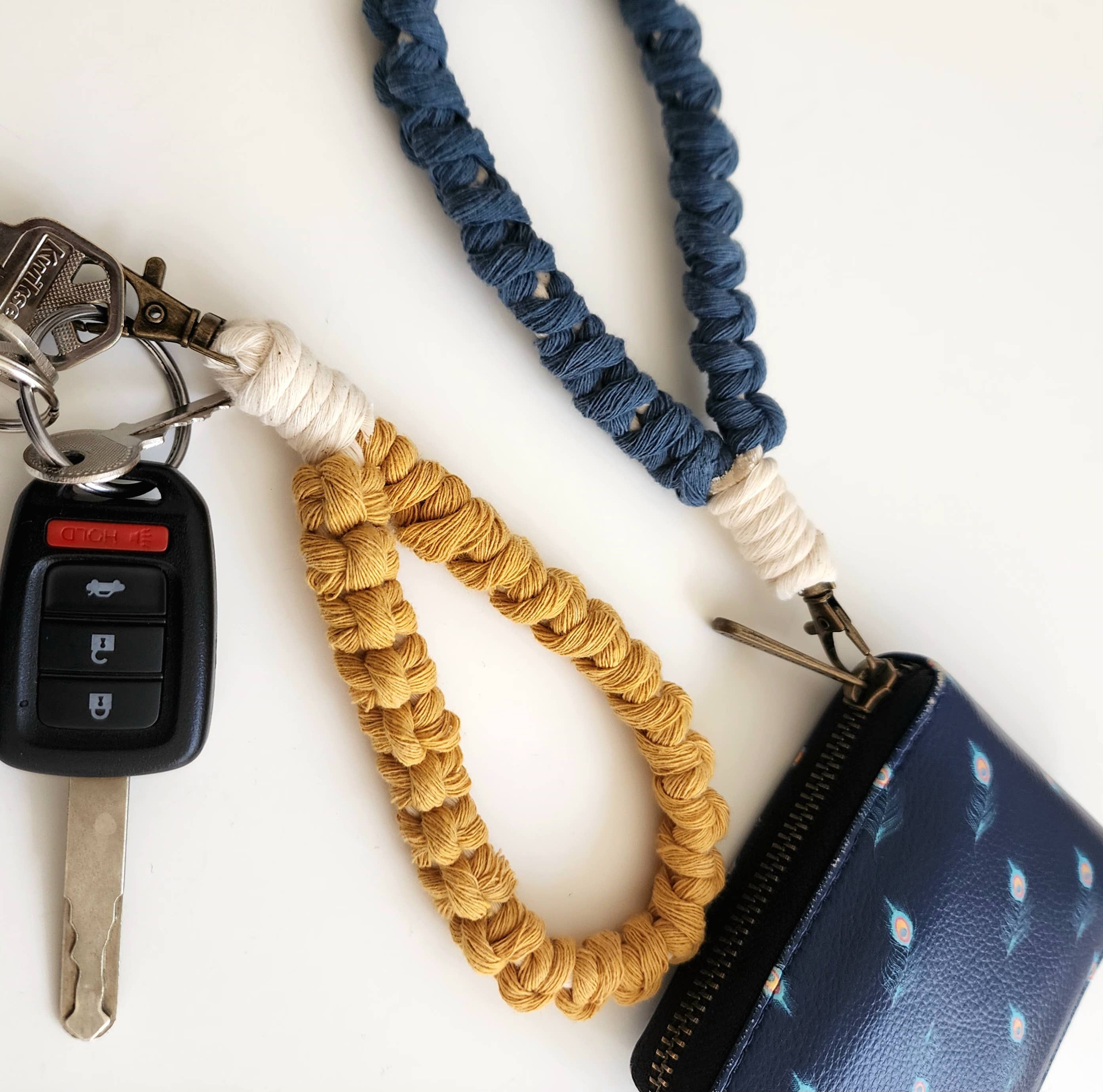 Minimalist Braided Cotton Wristlet