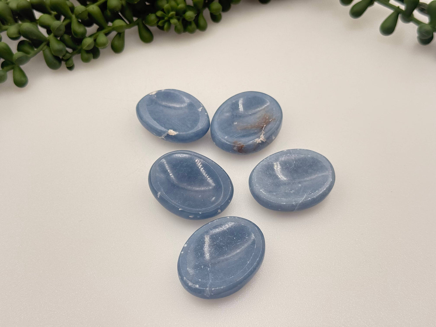 Angelite Worry Stone