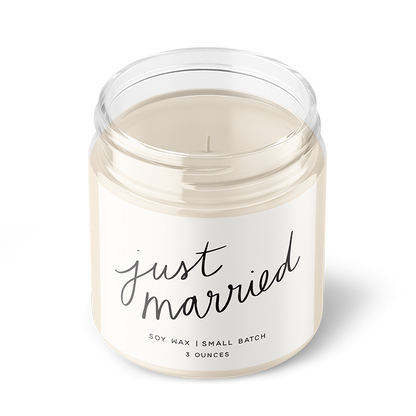 Just Married Candle
