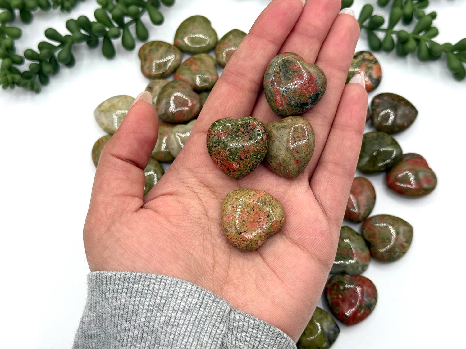 Unakite Mini Heart