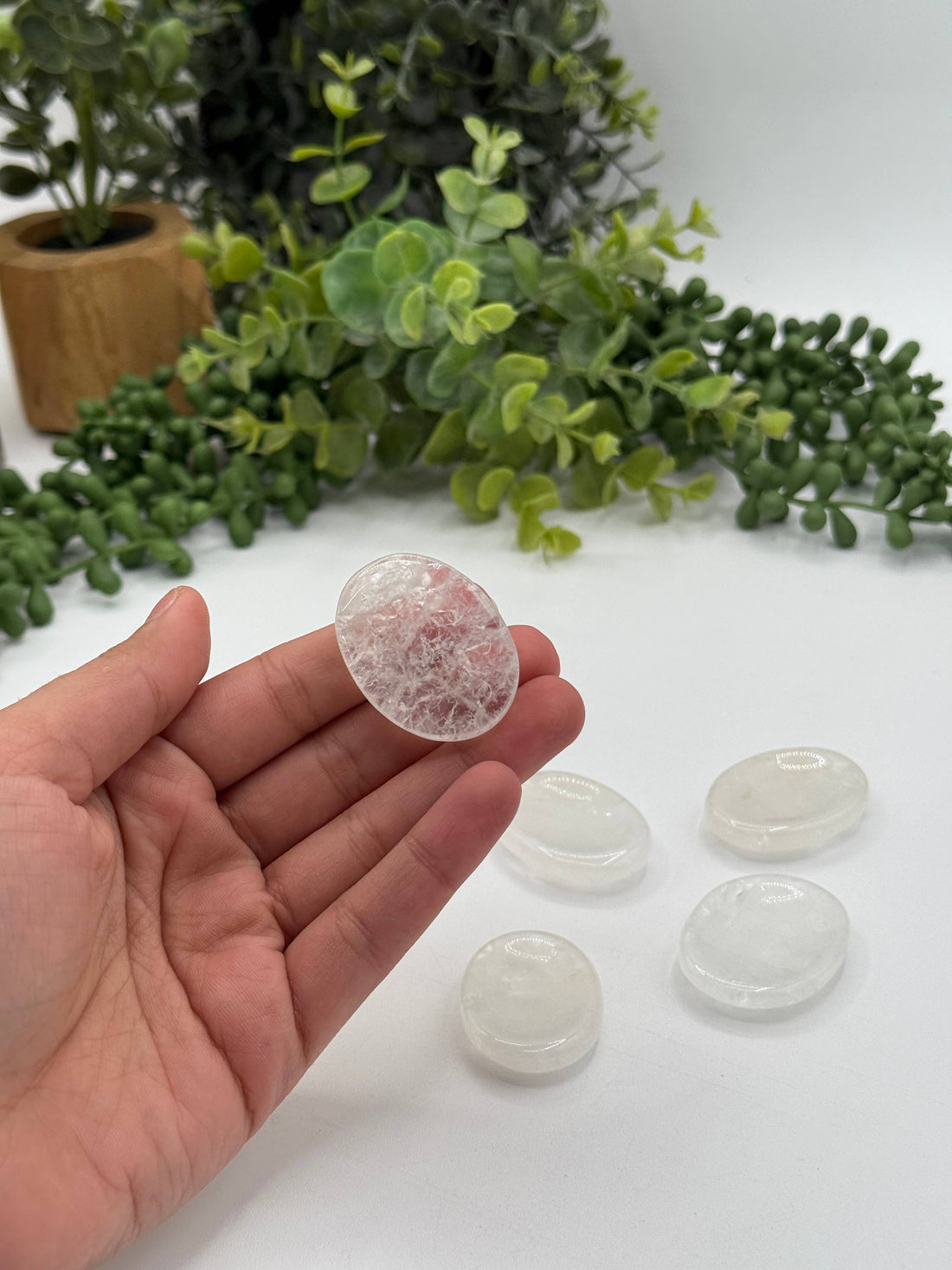 Clear Quartz Worry Stone