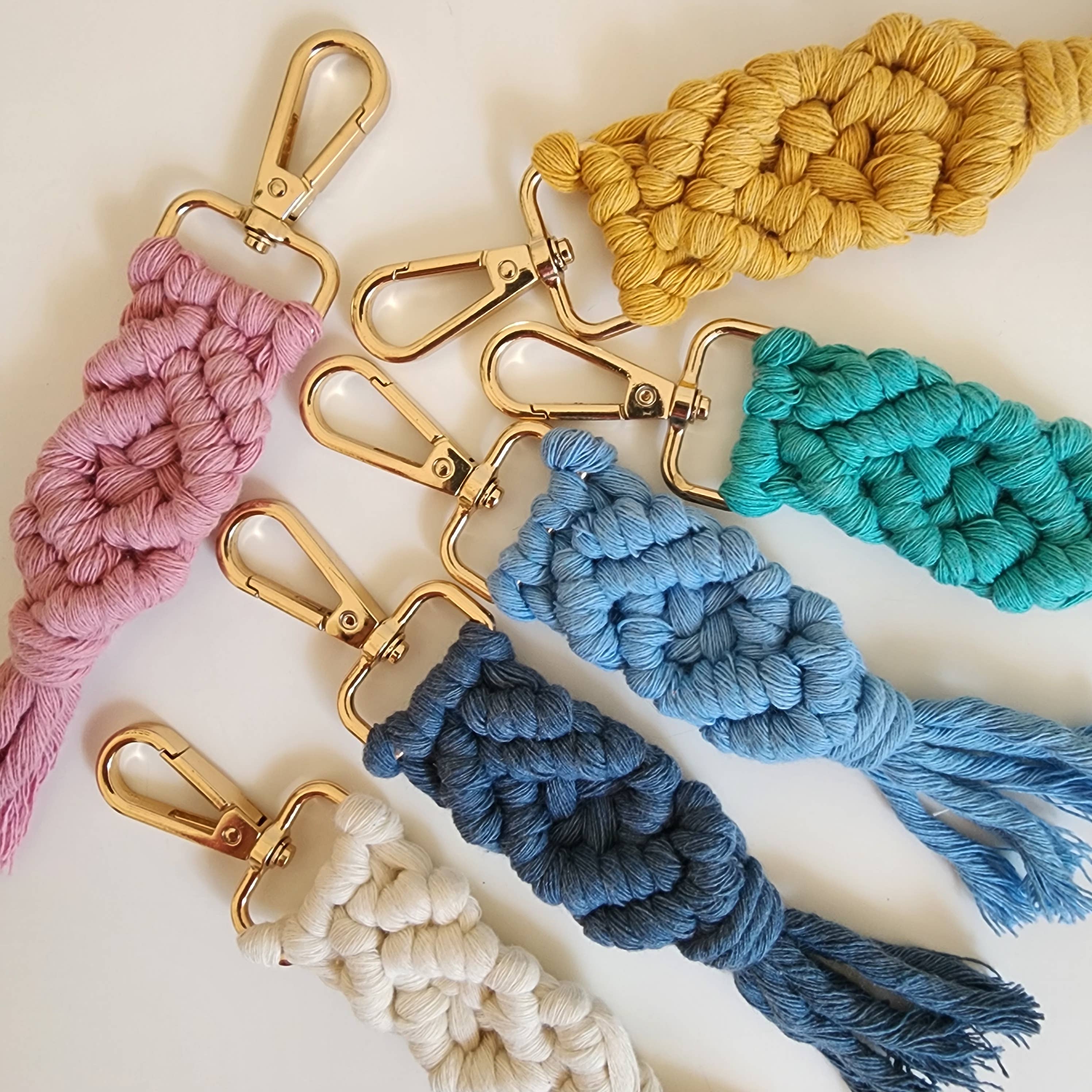 Macrame Cotton Keychain