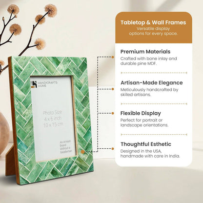 Green Leaf Bone Frame
