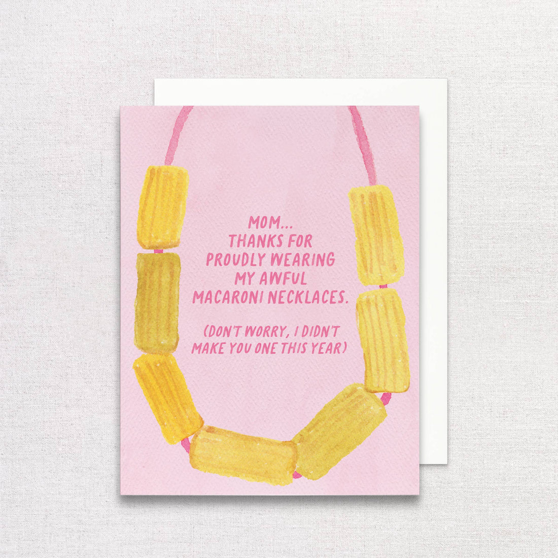 Macaroni Necklace Greeting Card