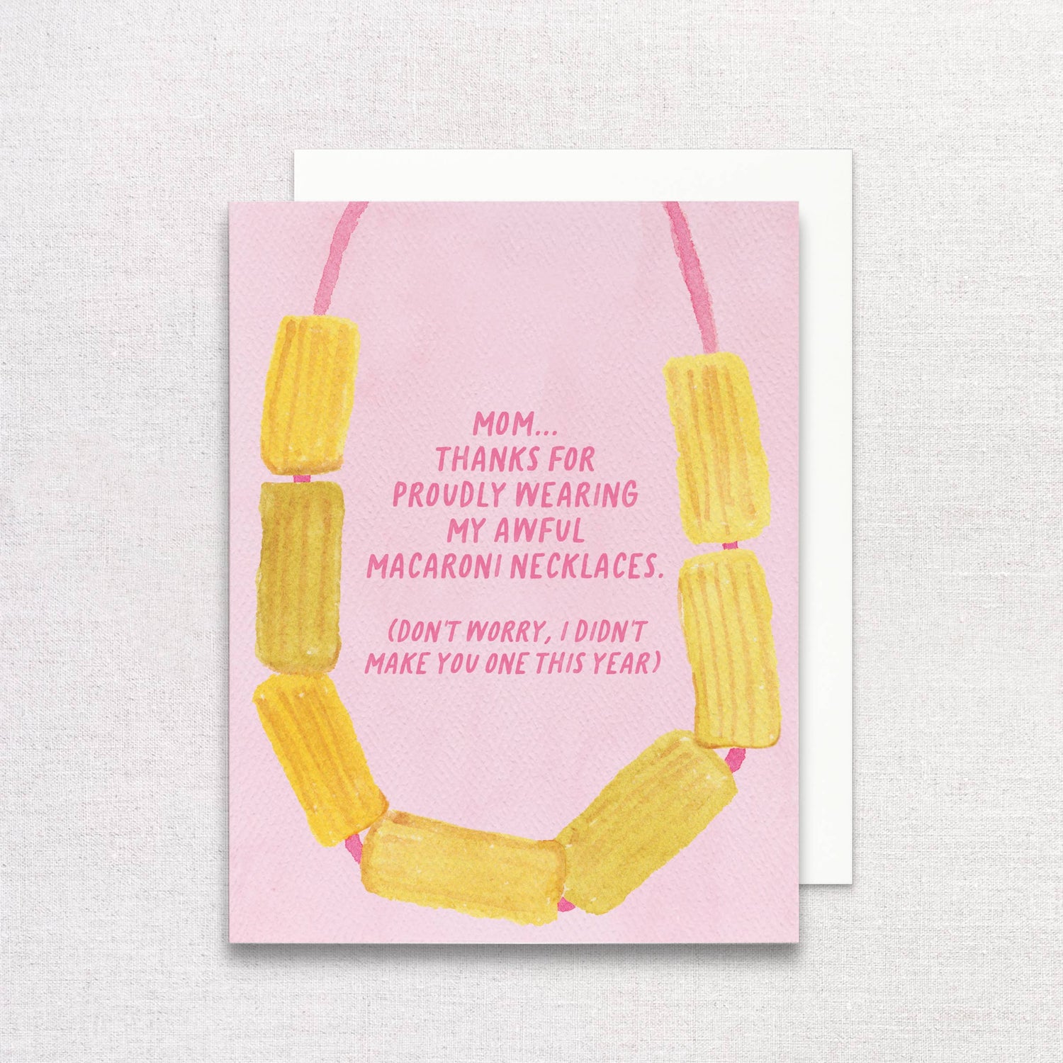 Macaroni Necklace Greeting Card