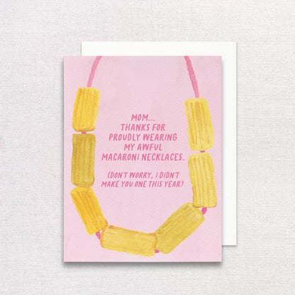 Macaroni Necklace Greeting Card