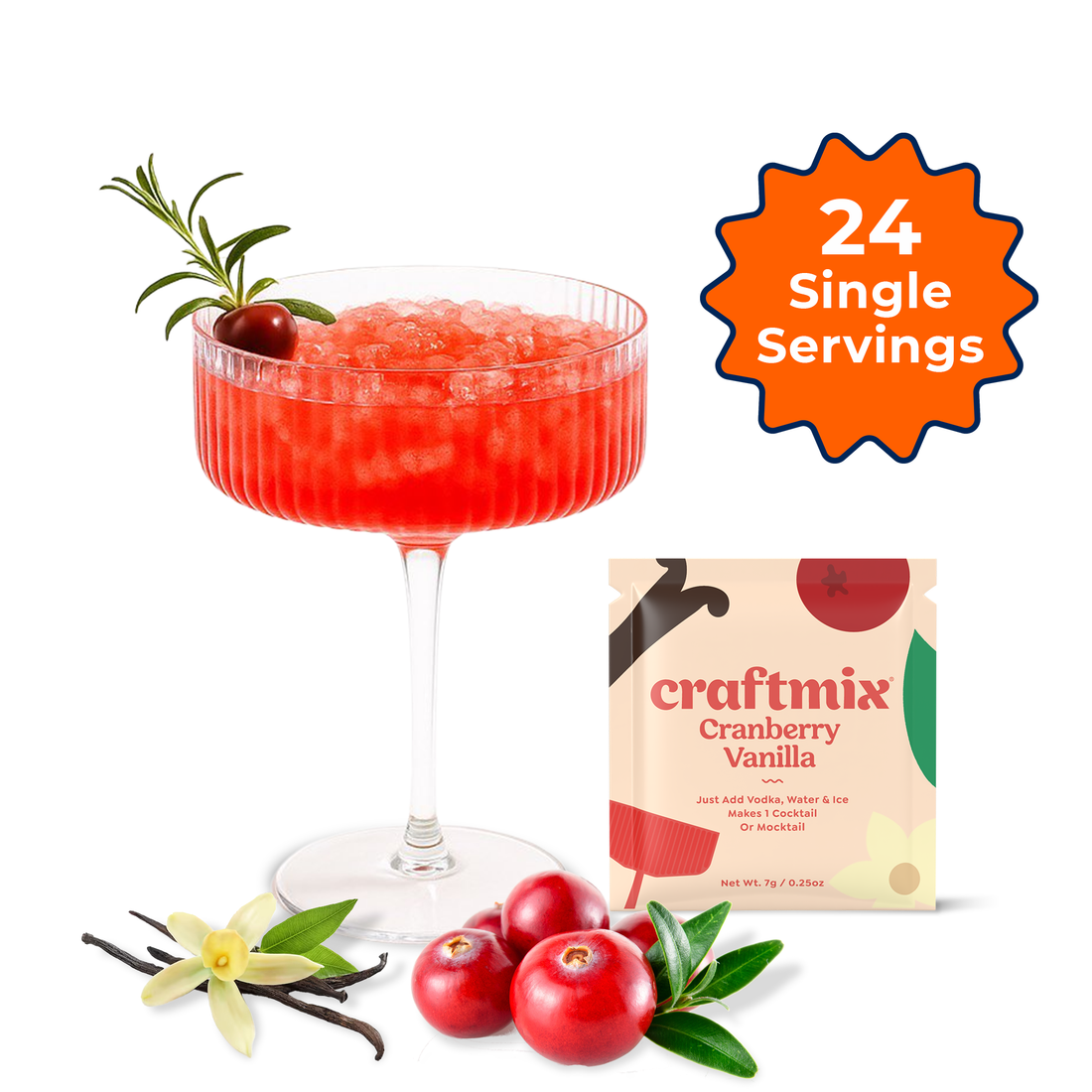 Cranberry Vanilla Cocktail Mixer