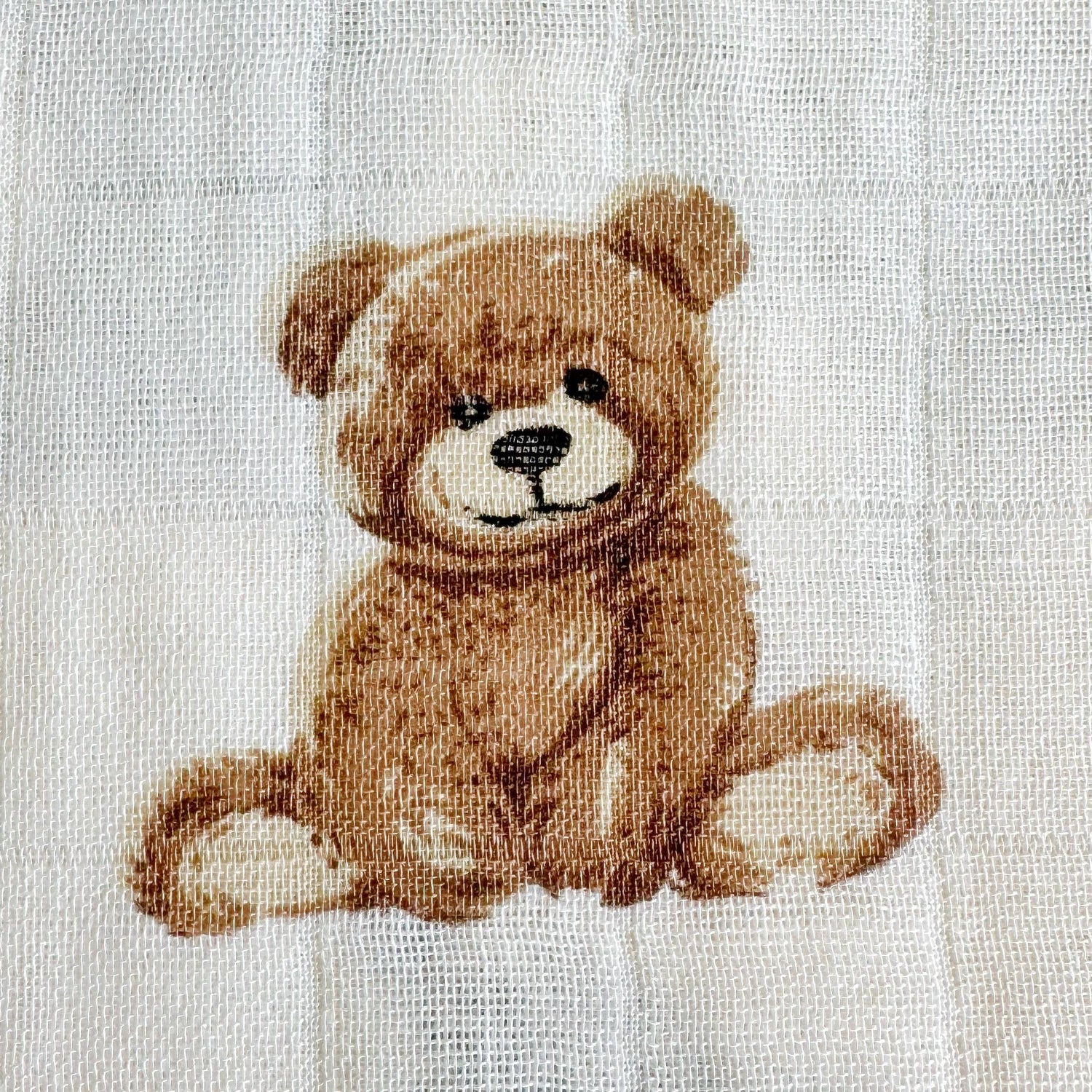 Teddy Bamboo Muslin Swaddle Baby Blanket