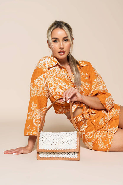 Gianna Macrame Crossbody
