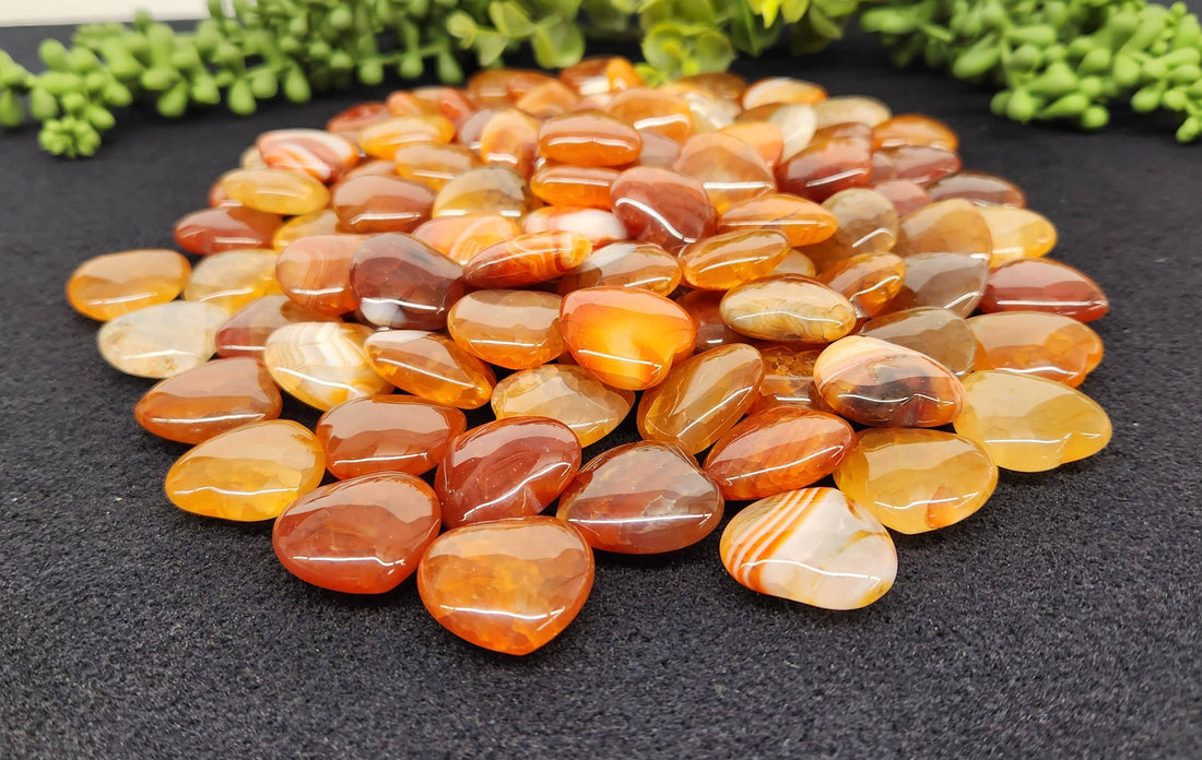 Fire Agate Mini Heart