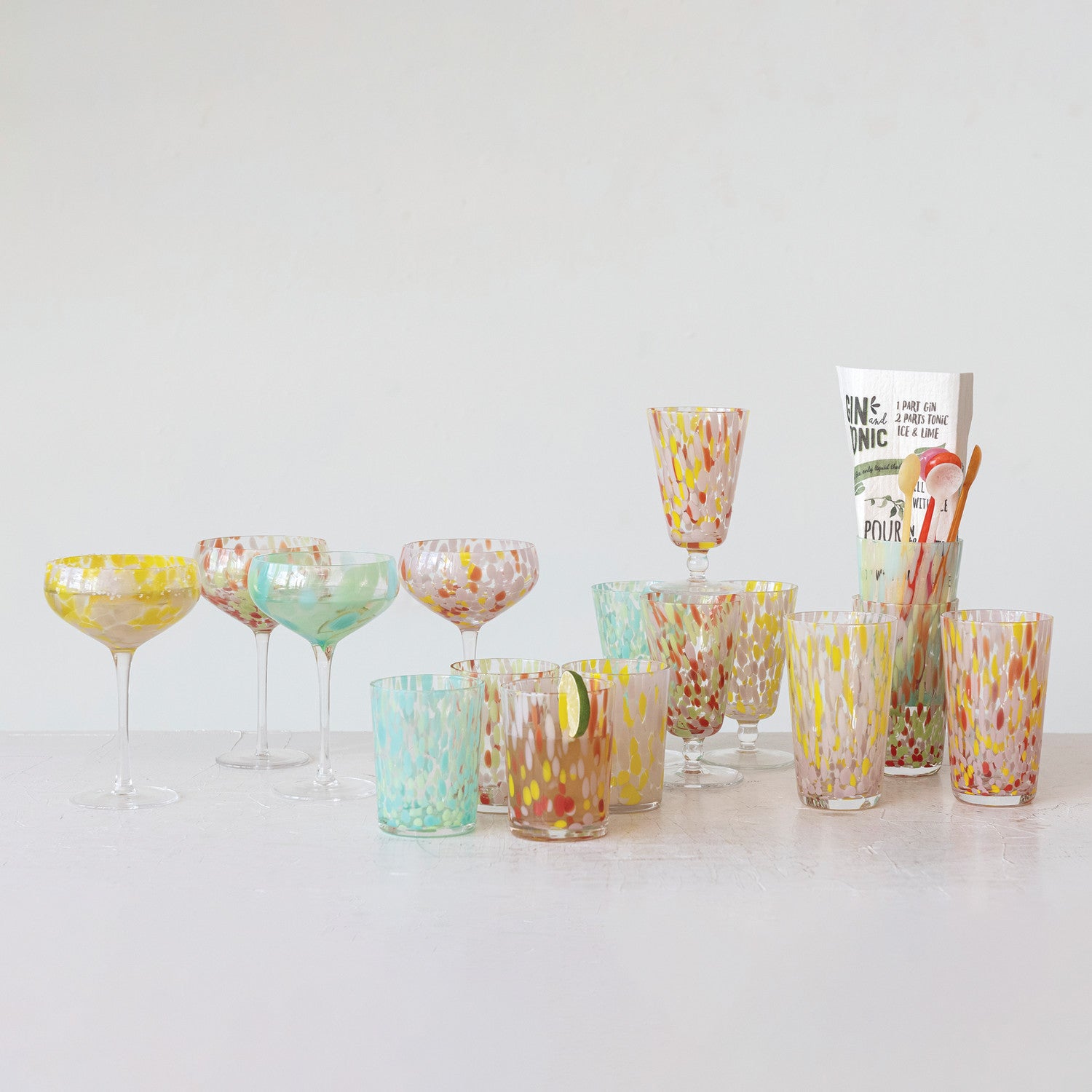 Confetti Stemmed Coupe