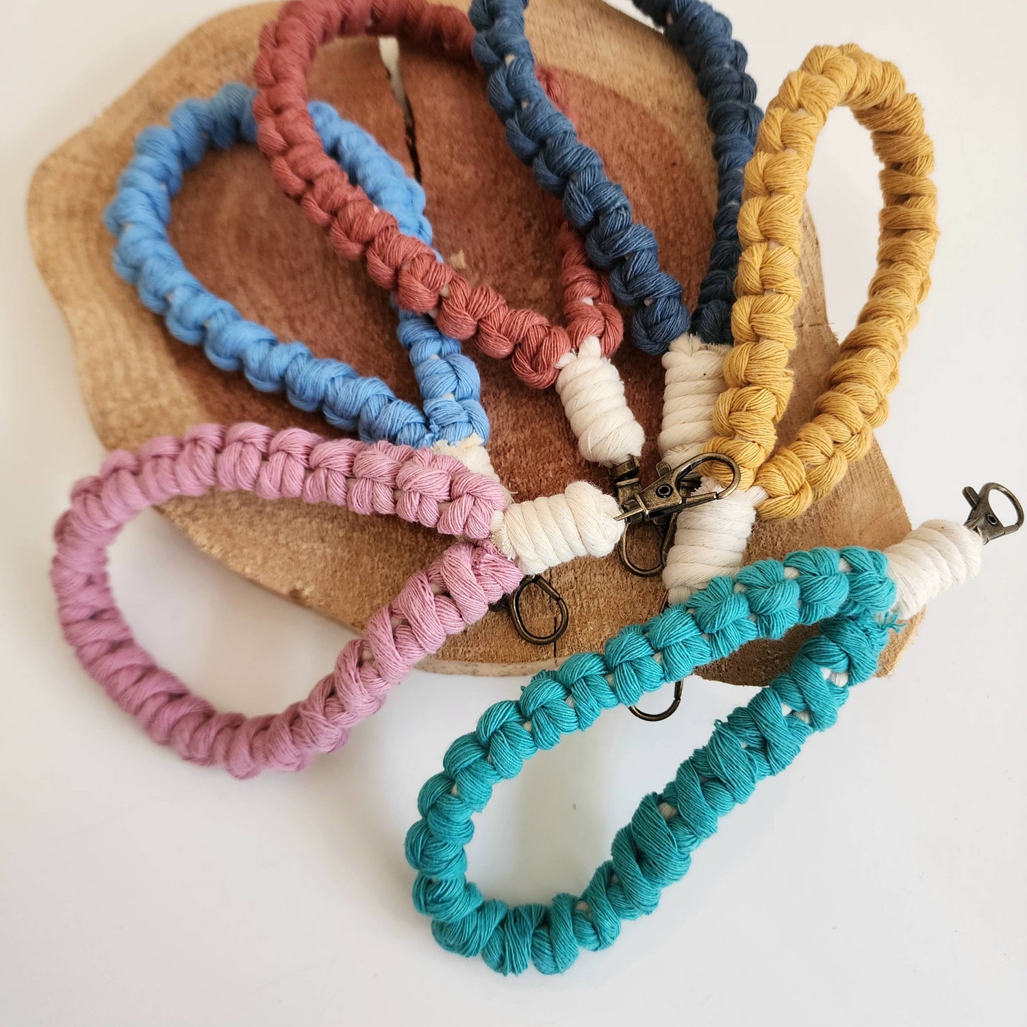 Minimalist Braided Cotton Wristlet
