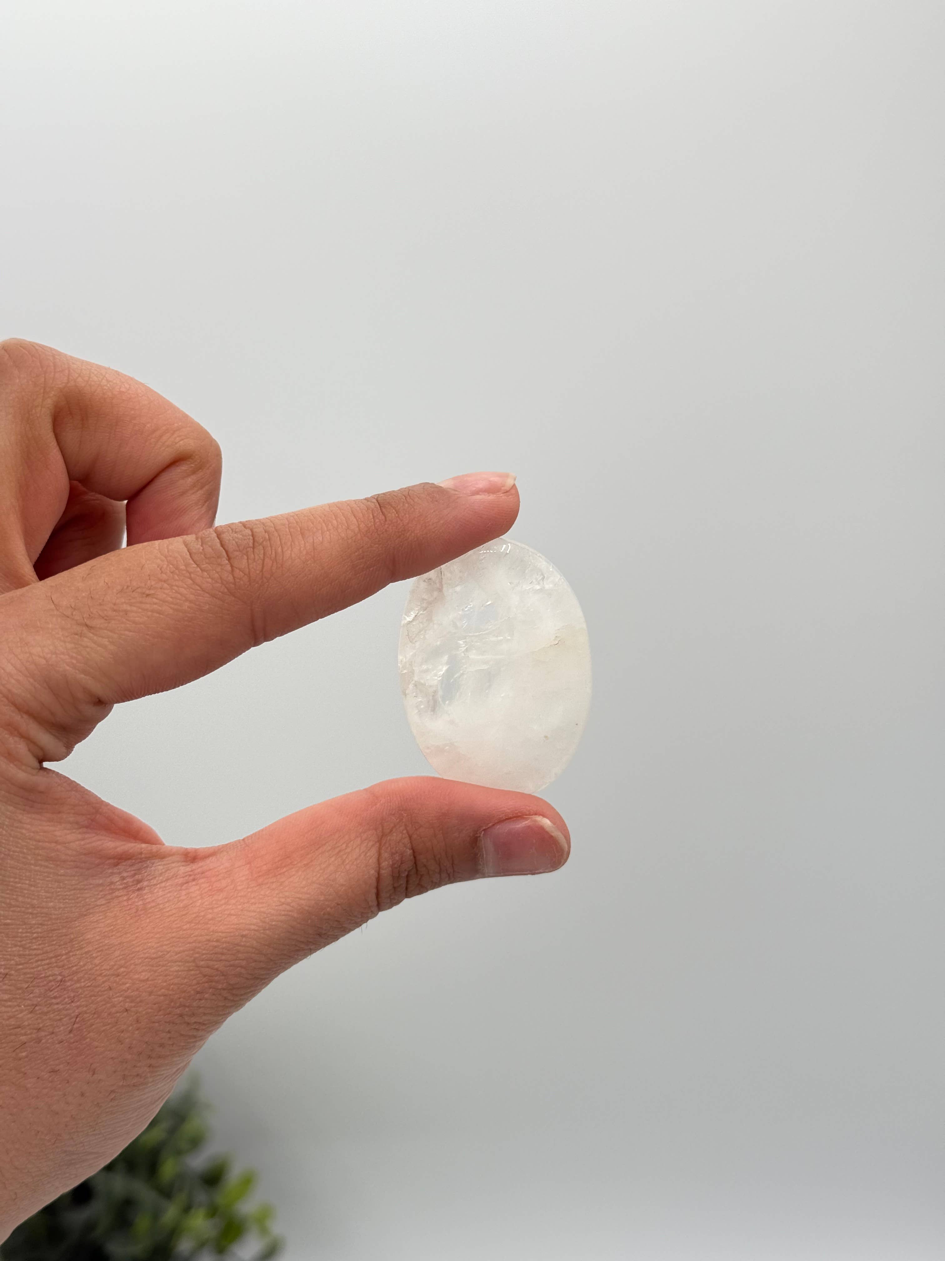 Clear Quartz Worry Stone