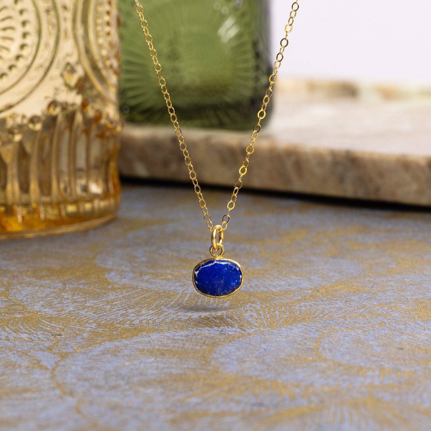 Lapis Lazuli Oval Necklace