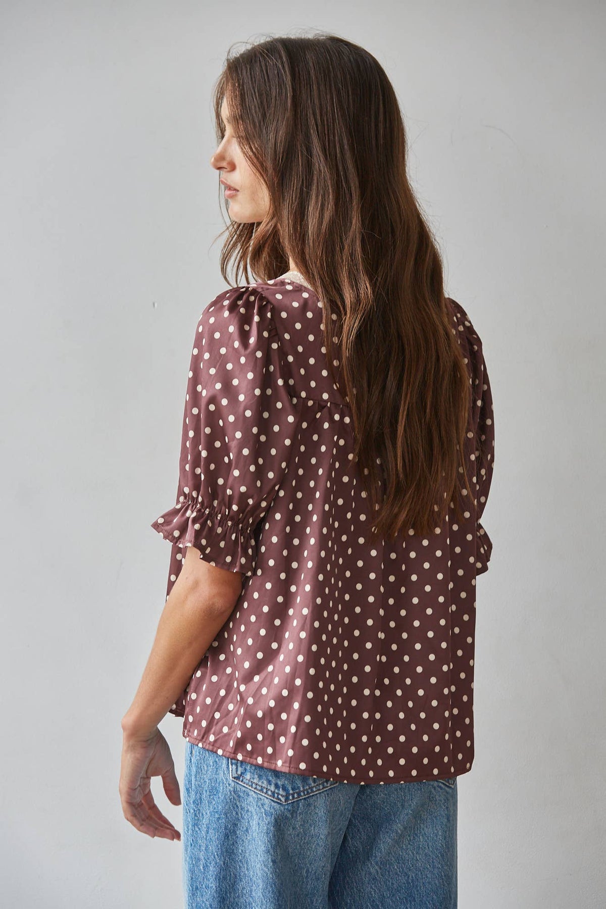 Polka Puff Top