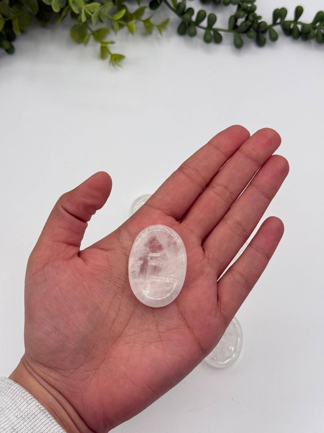 Clear Quartz Worry Stone