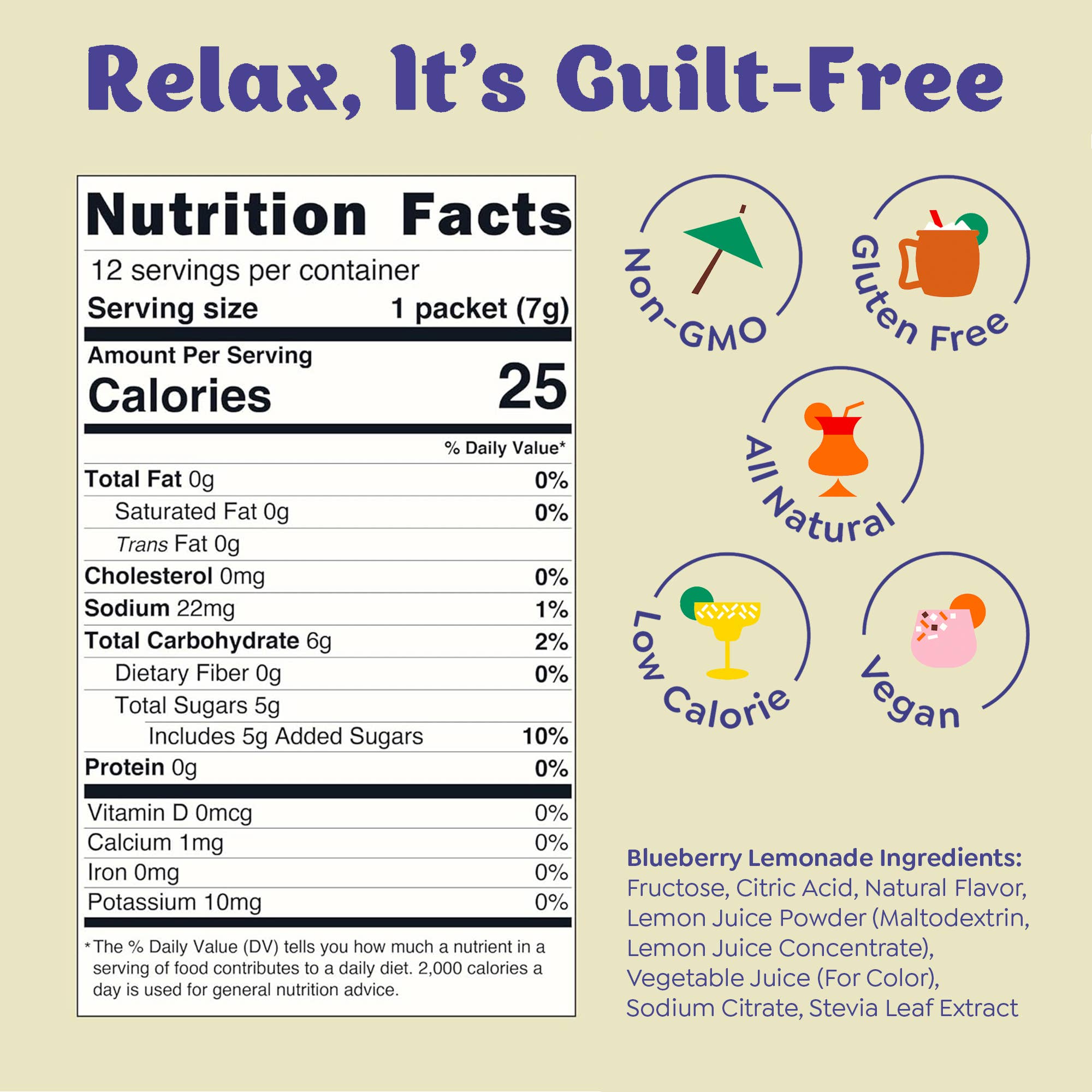 Blueberry Lemonade Cocktail Mix