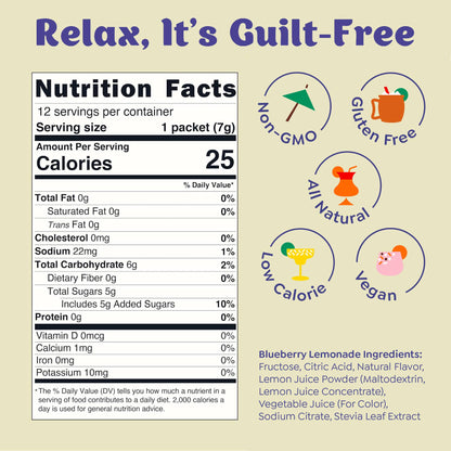 Blueberry Lemonade Cocktail Mix