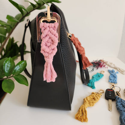 Macrame Cotton Keychain