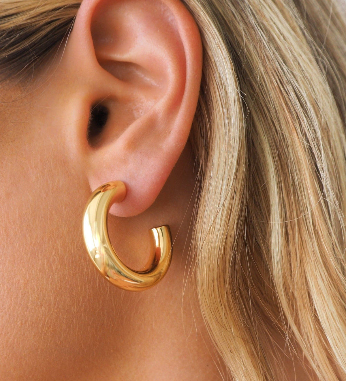 Chunky Gold Hoops