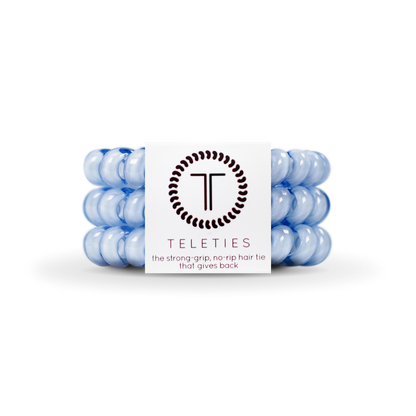Washed Denim Large Hair Ties