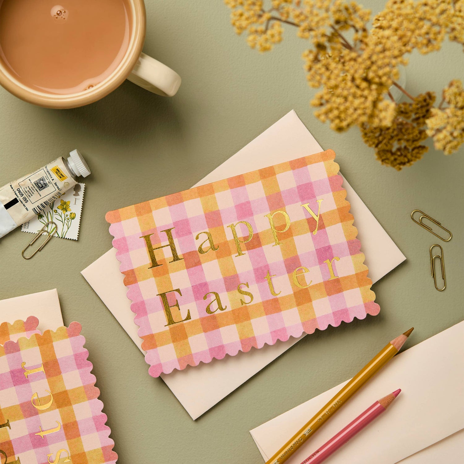 Candy Gingham Easter Card