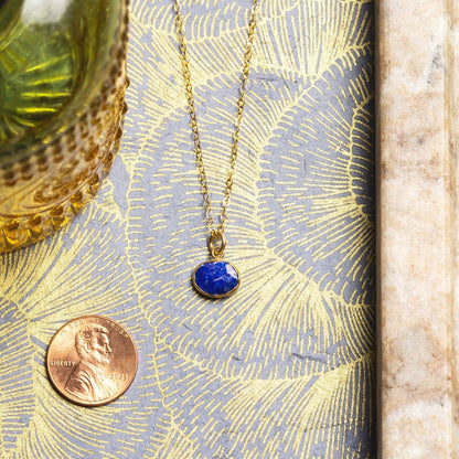 Lapis Lazuli Oval Necklace