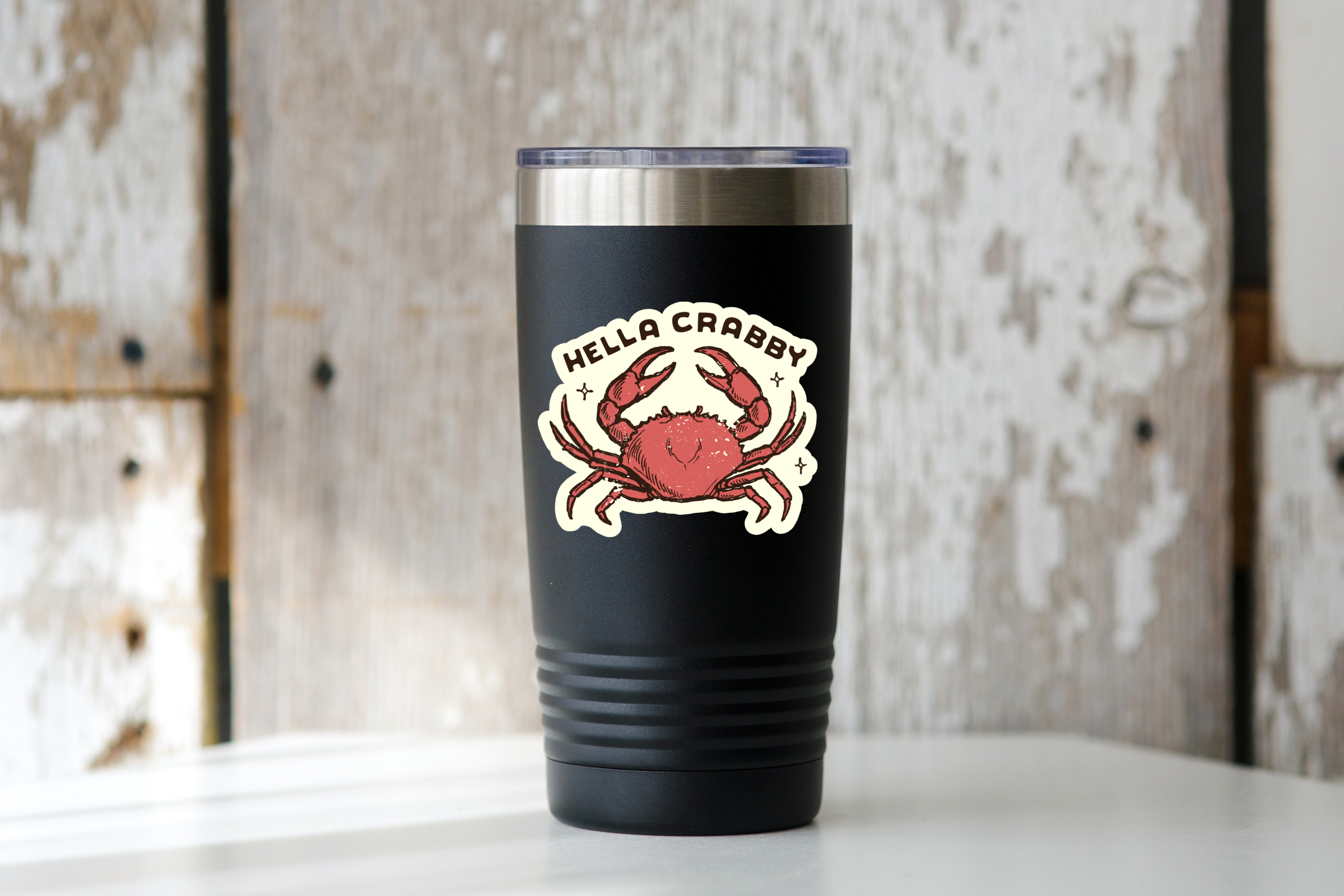 Hella Crabby Sticker