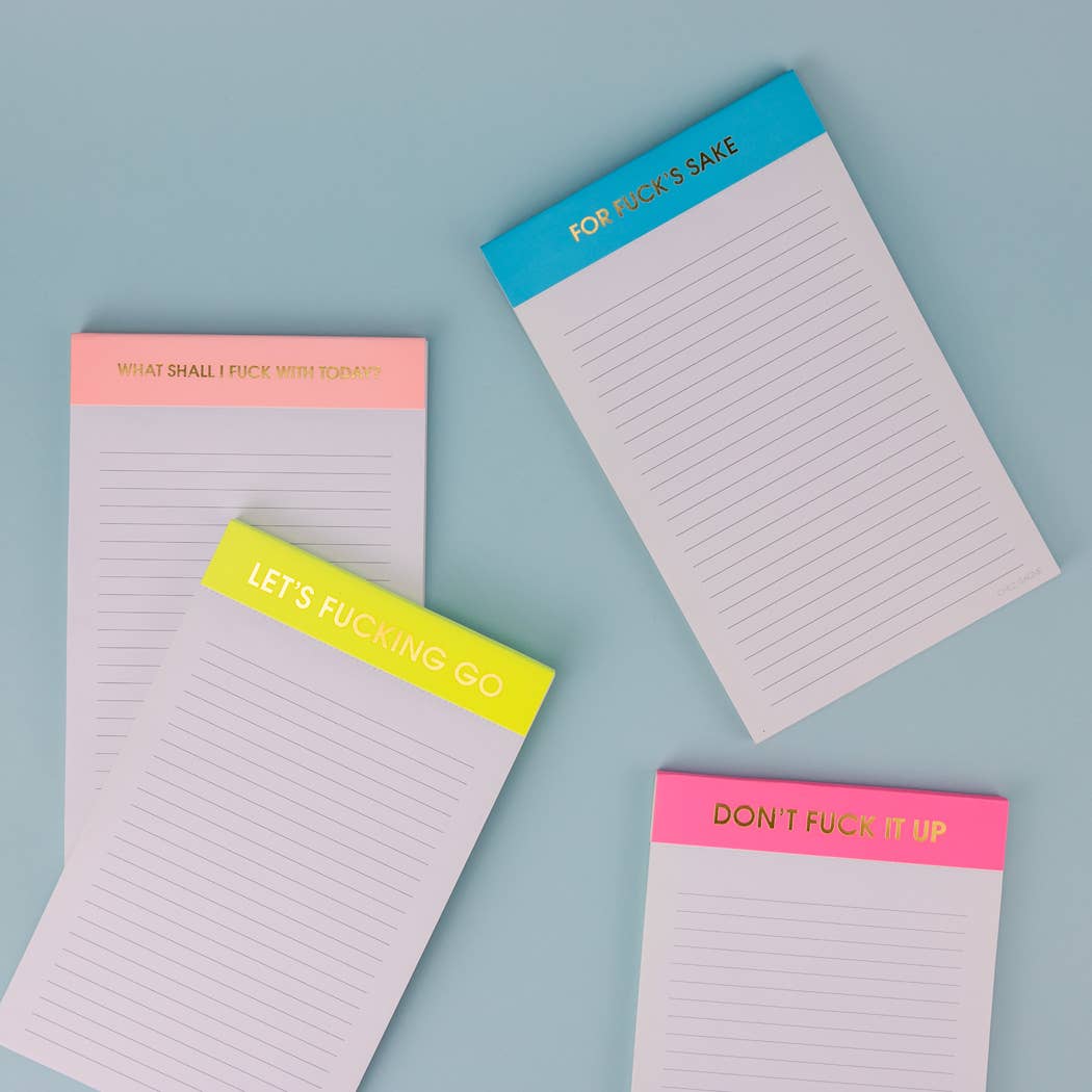 What Shall I Fuck With Today? Notepad