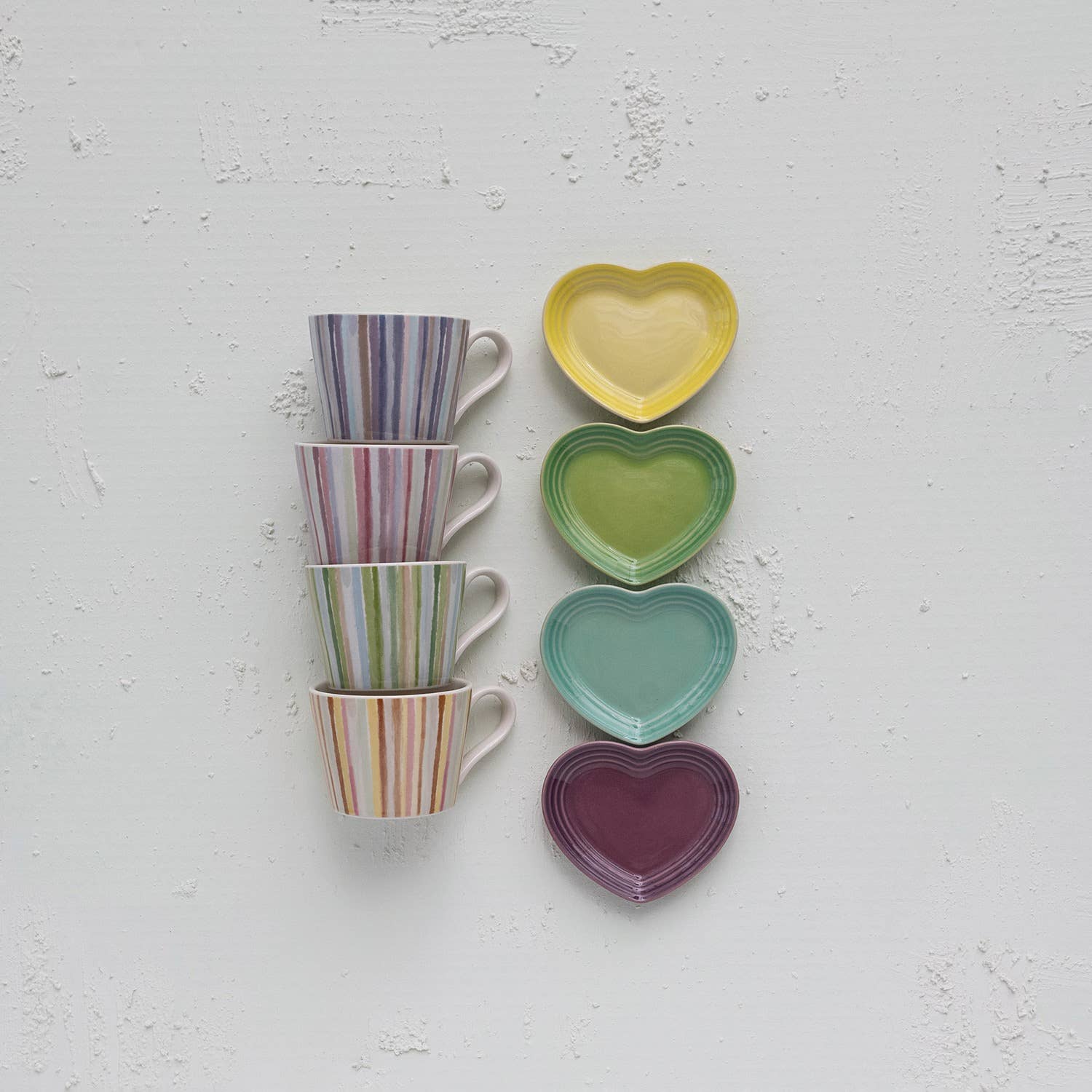 Striped Stoneware Mug