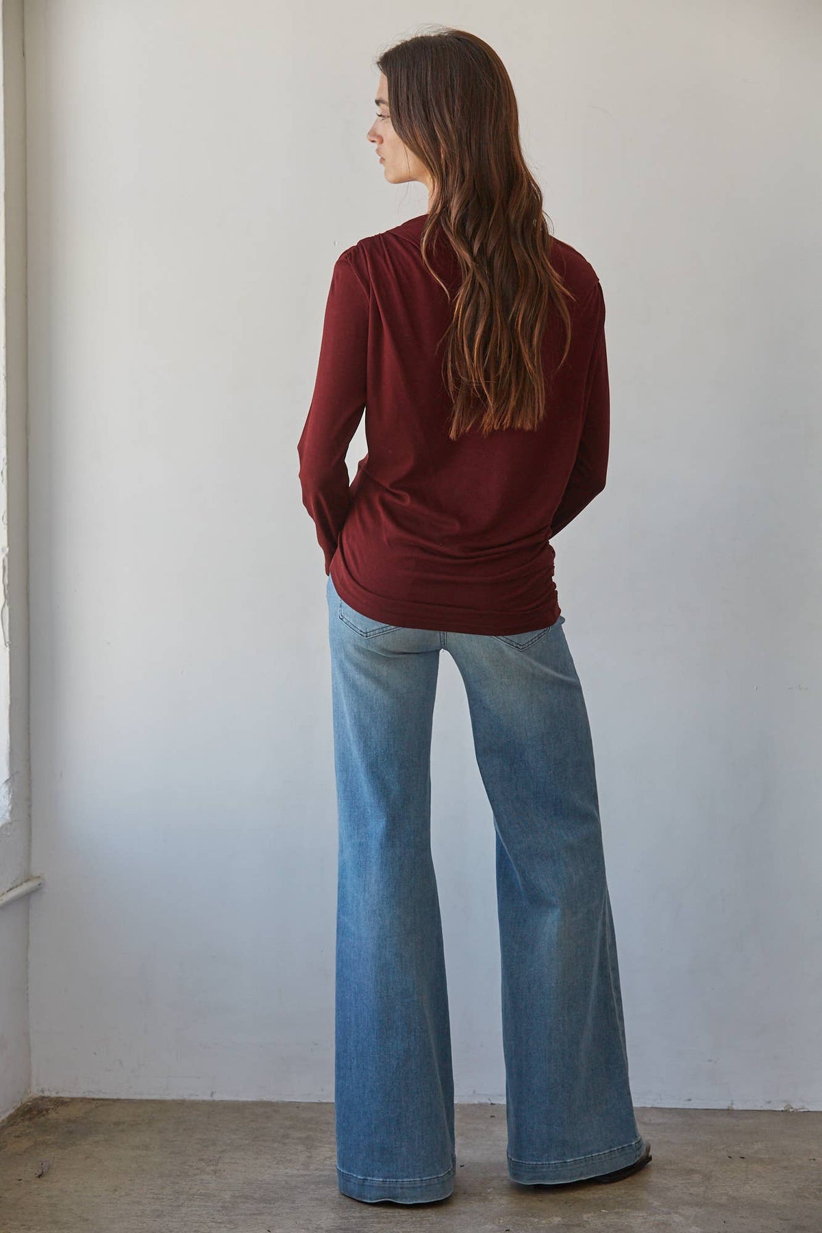 Ava Asymmetric Long Sleeve