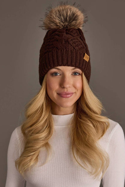Hot Chocolate Pom Hat