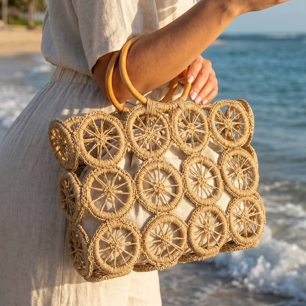Open Circle Weave Bag