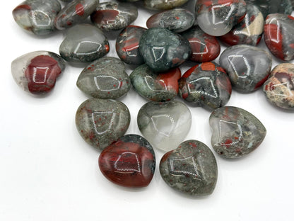 African Bloodstone Mini Heart