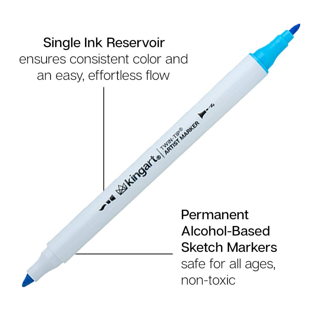 Twin-Tip™ Chisel &amp; Fine Alcohol Markers - 36 Colors