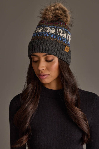 Gray Swan Pom Hat