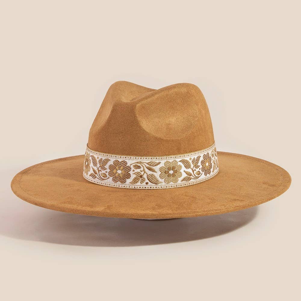 Western Floral Fedora