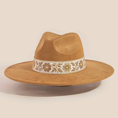 Western Floral Fedora