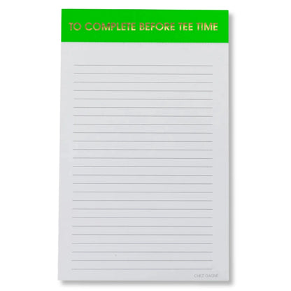 Tee Time Notepad