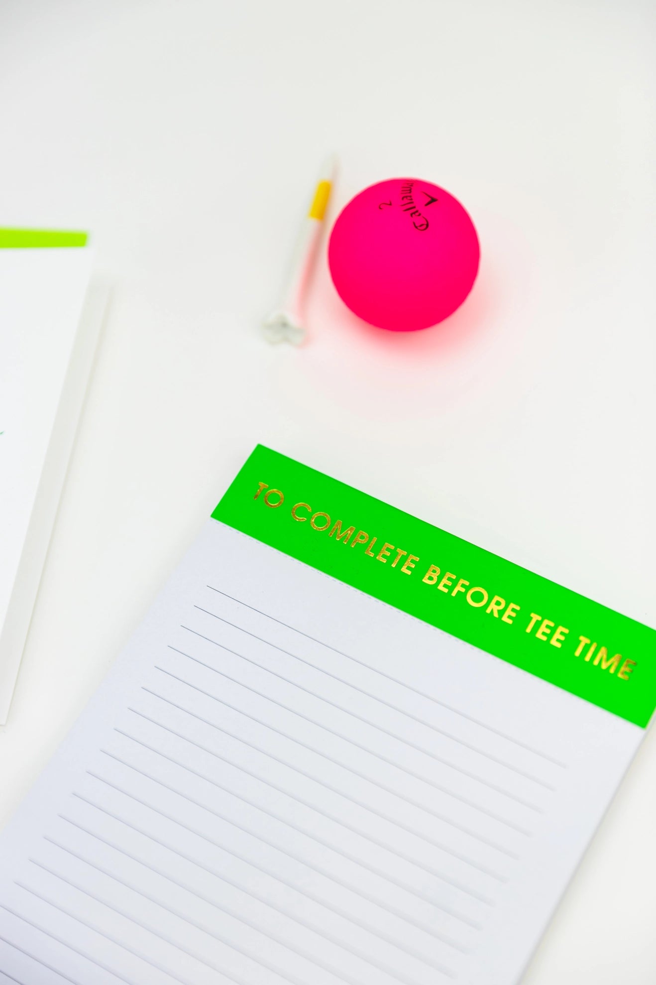Tee Time Notepad